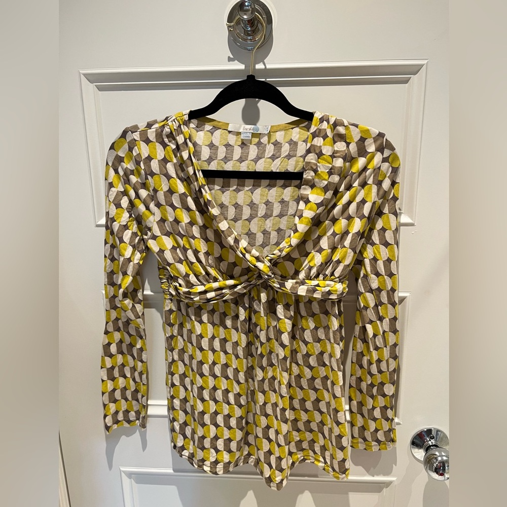 Boden Maternity Patterned Knit Top - image 1